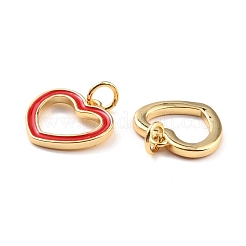 Ciondoli in vero smalto in ottone placcato oro 18k&nbsp;KK-Z020-01
