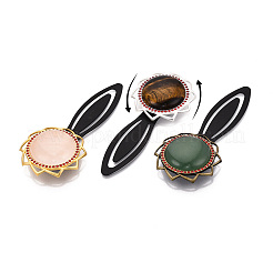 Fassungen für Lesezeichen-Cabochons aus Legierung und Eisen&nbsp;PALLOY-N184-10S