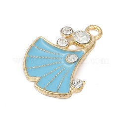 Legierung Emaille-Anhänger mit Strass&nbsp;FIND-Z070-07G-04