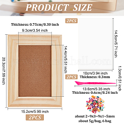 Kit para hacer marcos de fotos con mosaico de conchas y chips de diy&nbsp;DIY-OC0004-48