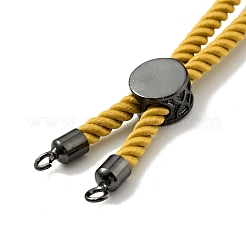 Bracelets coulissants en corde milan torsadée à moitié finis&nbsp;FIND-G032-01B-05