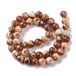 Naturelles feu crépitent agate perles brins&nbsp;G-G163-A01-02