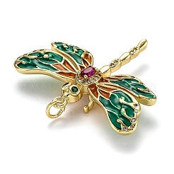 Herbstthema Messing Micro Pave Zirkonia Anhänger&nbsp;ZIRC-L100-003G