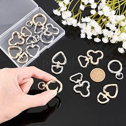 12 Stück Drehverschlüsse aus Legierung in 3 Stilen&nbsp;FIND-WR0003-61