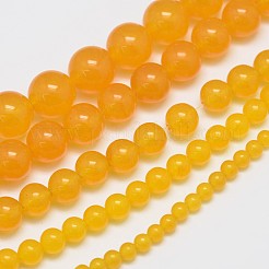 Chapelets de perles en jade de malaisie naturelle et teinte&nbsp;X-G-A146-6mm-A03