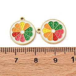 Obstserie 304 Edelstahl Emaille Charms&nbsp;STAS-U060-03G-14