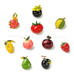 10 épingle en émail sur le thème des fruits&nbsp;JEWB-CJ0001-83