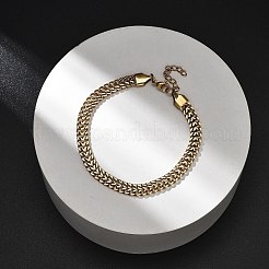 Bracelets et chaînes en acier inoxydable 304 avec placage ionique (IP)&nbsp;BJEW-U017-02G