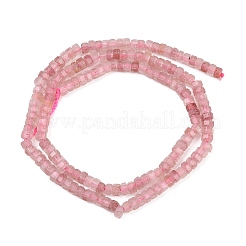 Natürlichen Erdbeere Quarzperlen Stränge&nbsp;G-G345-C22-2x4mm