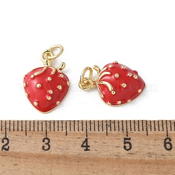 Colgantes de esmalte de latón&nbsp;KK-D336-04G-01