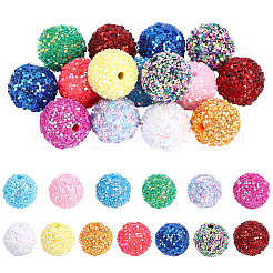 26pcs 13 couleurs perles acryliques&nbsp;SACR-PA0001-38