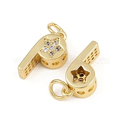 Pendentifs avec zircon cubiques à micro-pavés en laiton&nbsp;KK-A269-45G