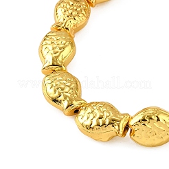 Chapelets de perles en verre électroplaqué&nbsp;EGLA-V001-01E