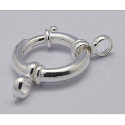 925 Sterling Silber große Federringverschlüsse&nbsp;X-STER-A007-13B