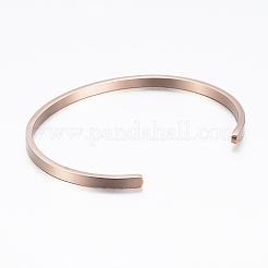 Bracelets manchettes inspirants en acier inoxydable 304&nbsp;BJEW-K173-12