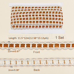 Ruban de coupe-dentelle de rideau en polyester&nbsp;DIY-WH0400-02B