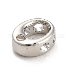 Cremagliera in ottone placcatura perline zirconi&nbsp;KK-L210-008P-O