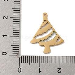 Weihnachtsthema 304 Edelstahl Emaille Charms&nbsp;STAS-Z093-02A