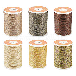 6 Rolle 6 Farben Polyester-Metallic-Faden&nbsp;OCOR-TA0002-82B