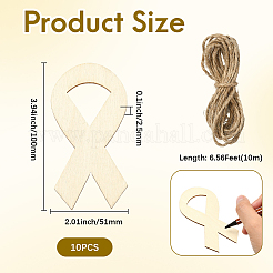 Unfertige leere MDF-Anhänger-Set für Malkunst&nbsp;WOOD-WH20008-13D