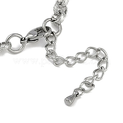 Pulseras de cadena rolo de acero inoxidable 304 para hombres y mujeres&nbsp;BJEW-G725-03P