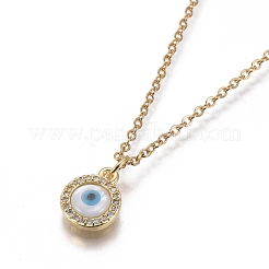 Colgante de latón micro pavé colgante de circonio cúbico&nbsp;NJEW-F274-04G