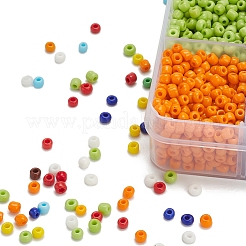 8 Farben Glas Saatperlen&nbsp;SEED-YW0001-58