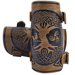 Lebensbaum-Kordelarmband aus Kunstleder&nbsp;AJEW-WH0342-88A
