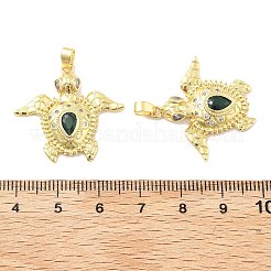 Micro tartaruga ottone spianare pendenti zirconi&nbsp;KK-M325-09G