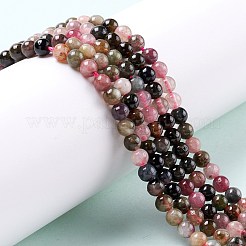 Chapelets de perles en tourmaline naturelle&nbsp;X-G-G446-4mm-03