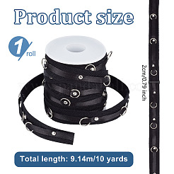 10 Yards Baumwoll- und Messingknopfbänder&nbsp;AJEW-OC0005-61