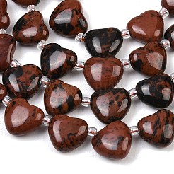 Natur Mahagoni Obsidian Perlen Stränge&nbsp;G-NH0069-A09