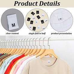 700 etiqueta de talla de ropa de poliéster&nbsp;DIY-CY0003-92C