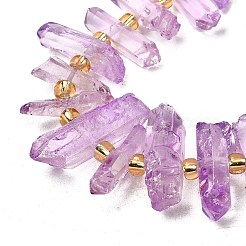 Chapelets de perles en cristal de quartz naturel&nbsp;G-F800-C20