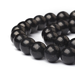 Brins de perles de shungite naturelle&nbsp;G-I271-C03-12mm