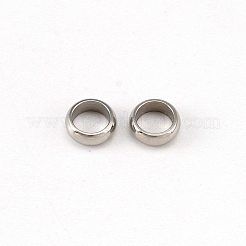 Perline di crimpatura in acciaio inossidabile 304&nbsp;LS-STAS-WH0029-06C-01