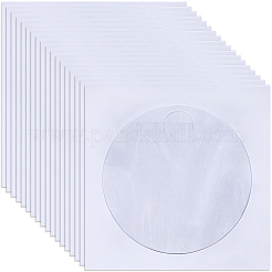 100 quadratische Papier-Aufbewahrungsbeutel für CDs&nbsp;ABAG-CP0001-16