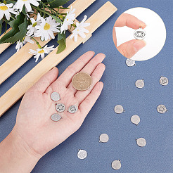 16 Stück 8 Stil 201 Edelstahl-Charms&nbsp;STAS-SC0002-22AS