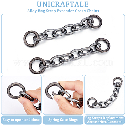 2 chaîne d'extension de sac en alliage&nbsp;FIND-UN0003-08B