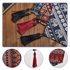 3 Stück 3 Farben Tischläufer aus Baumwolle und Hanf im Ethno-Stil&nbsp;DIY-CA0005-88