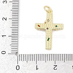 Latón micro pavimenta claro colgantes de circonio cúbico&nbsp;KK-G522-51G-04