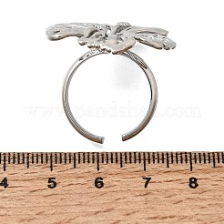 Anelli aperti con polsino in ottone per donna&nbsp;RJEW-F215-07P