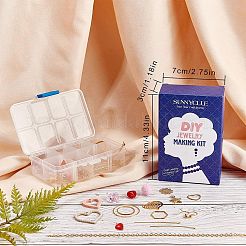 DIY-Sets zum Basteln von Ohrringen mit Herzmotiven&nbsp;DIY-SC0001-42