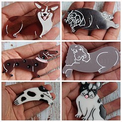6 moules en silicone de qualité alimentaire pour cabochon de cheveux&nbsp;SIMO-PW0002-40
