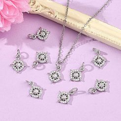 Shegrace Messing-Anhänger mit Mikropavé-Zirkonia&nbsp;XGRQ3P012-596P