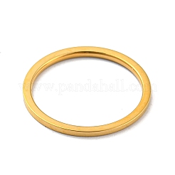 Anello semplice a fascia in acciaio inossidabile 304 con rivestimento ionico (IP) per uomo e donna&nbsp;RJEW-F152-05G-G