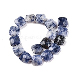 Natürliche blaue Fleck Jaspis Perlen Stränge&nbsp;G-T138-172