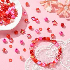 Kit de recherche de fabrication de bijoux en perles à faire soi-même pour la saint-valentin&nbsp;DIY-CJ0002-29