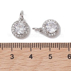 Ciondoli in ottone zirconi chiari micro pavé&nbsp;X-KK-K360-16P