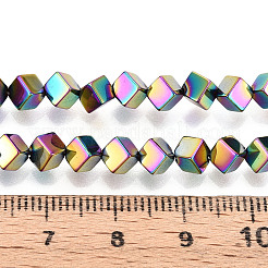 Brins de perles d'hématite non magnétiques synthétiques galvanisées&nbsp;G-T139-62F